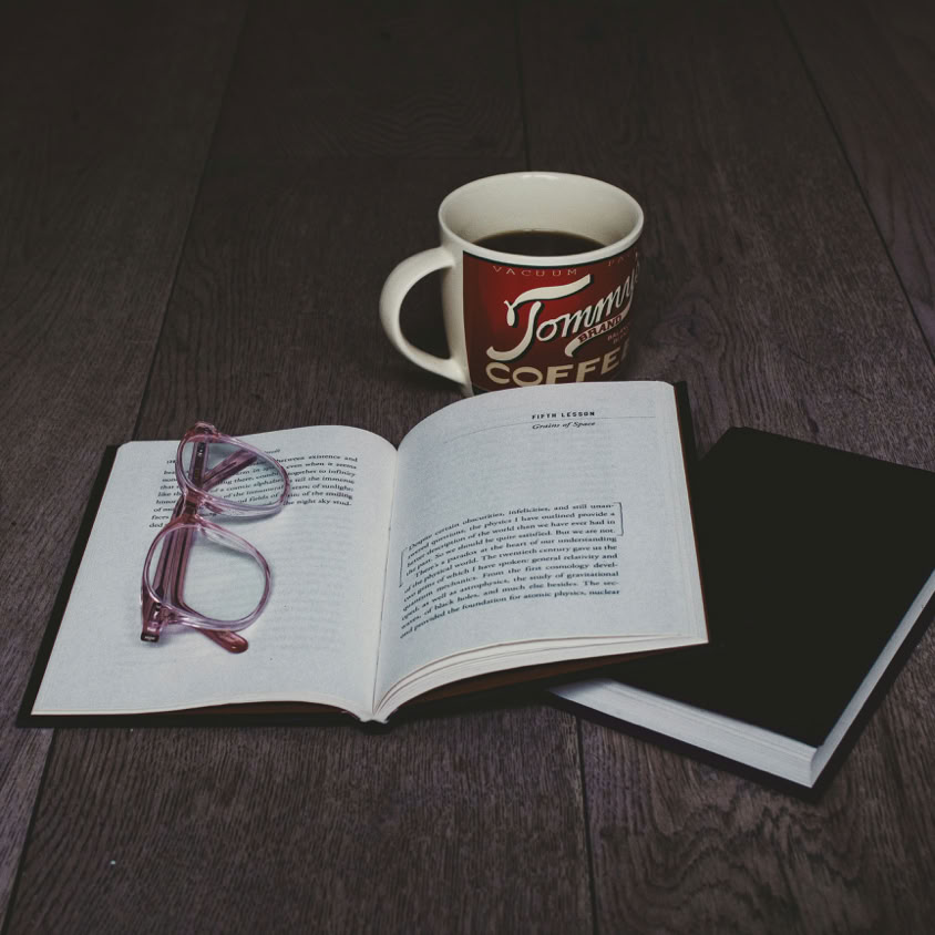 Unsplash photo by Florencia Viadana - Coffee and a Book